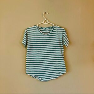 2/$10 Madewell Teal Stripe T Size S